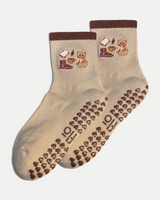 ESPRESSO TEDDY GRIP SOCKS