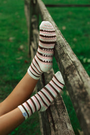 NEAPOLITAN SWIRL GRIP SOCKS