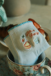 BLUE BELLE GRIP SOCKS