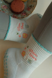 BLUE BELLE GRIP SOCKS