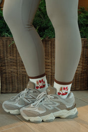 GINGERBREAD LANE GRIP SOCKS