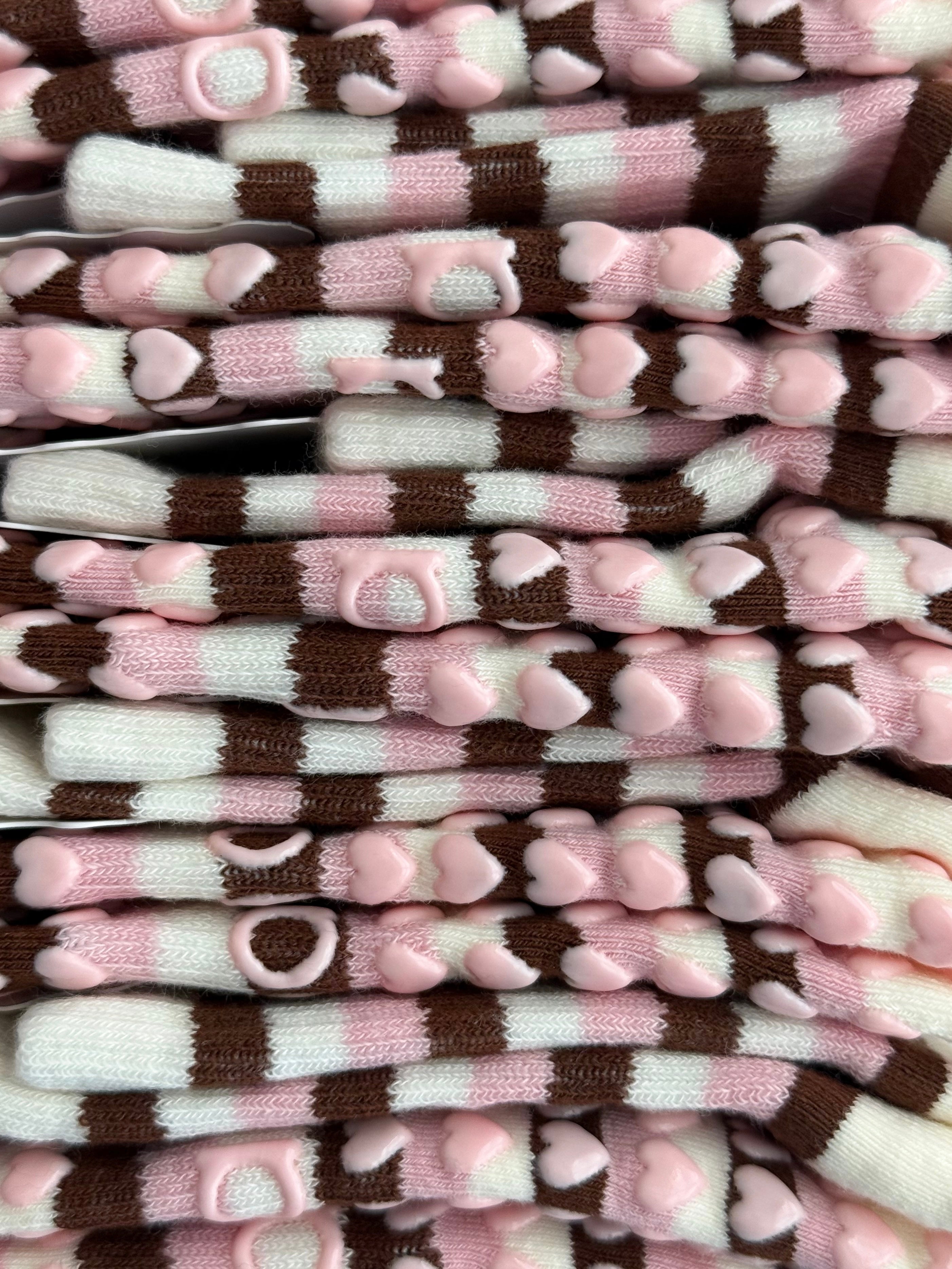 NEAPOLITAN SWIRL GRIP SOCKS